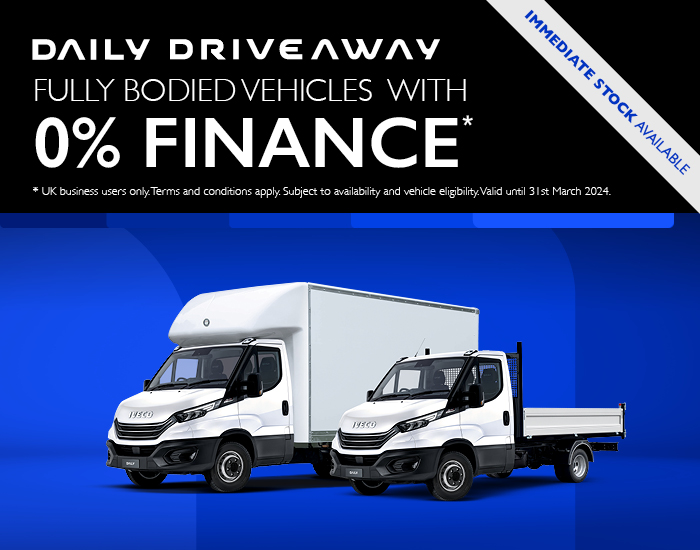 DAILY DRIVEAWAY WITH 0% FINANCE